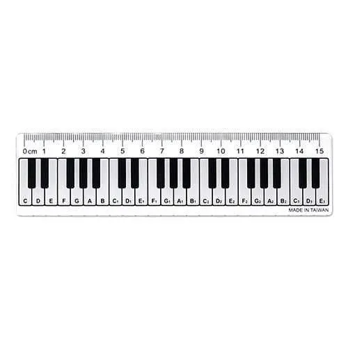 15cm Music Themed Ruler