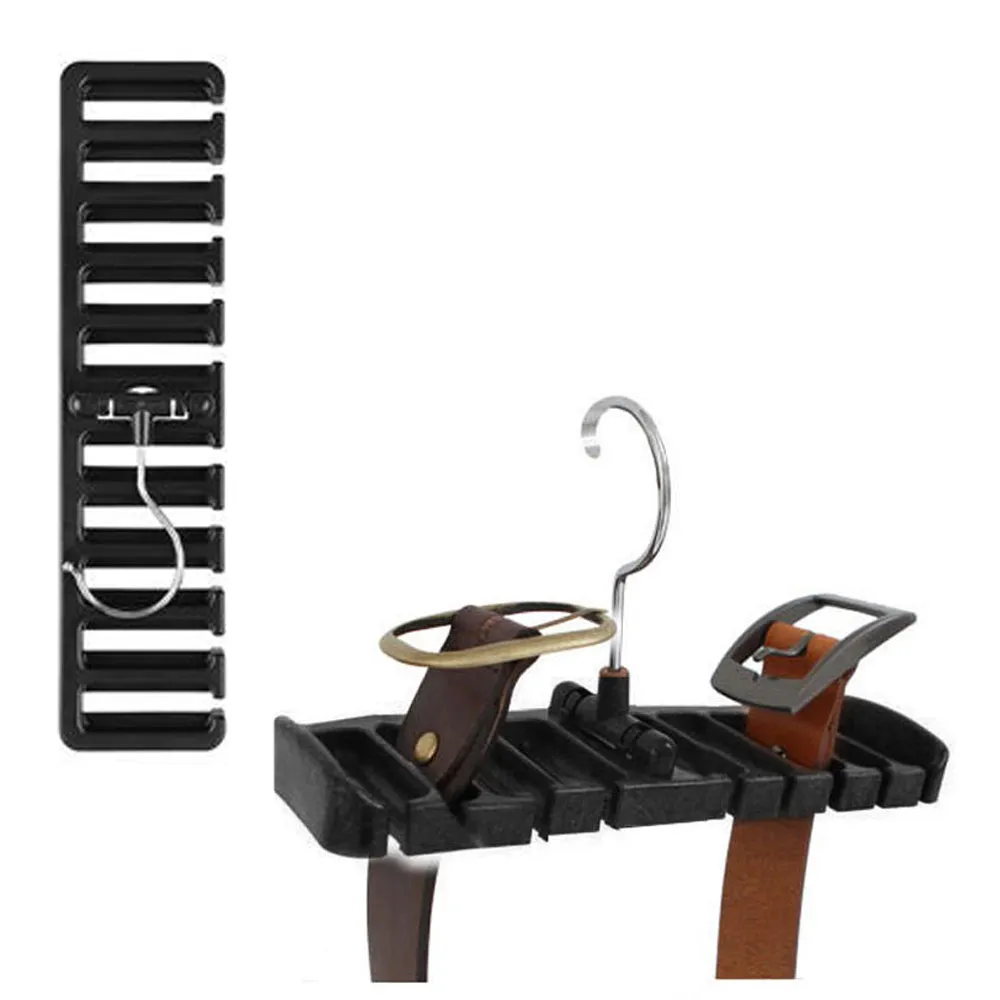 2 Pc Belt Tie Hanger Rack Organizer Rotating Holder Closet Hook Ties Storage