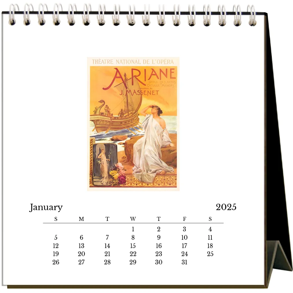 2025 Music Easel Desk Calendar