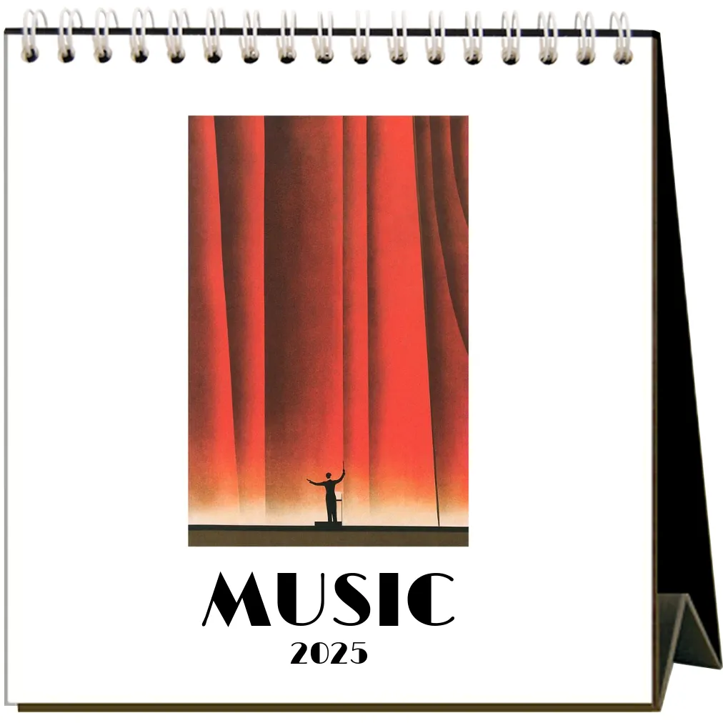 2025 Music Easel Desk Calendar
