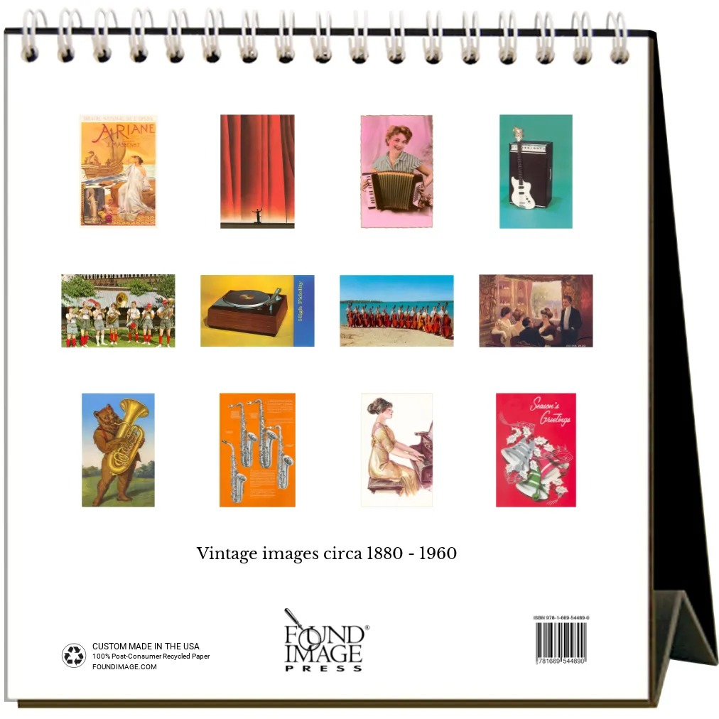 2025 Music Easel Desk Calendar