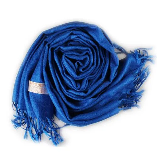 3-Piece Set: Pure Color Tassel Artificial Cashmere Shawl Soft Wrap