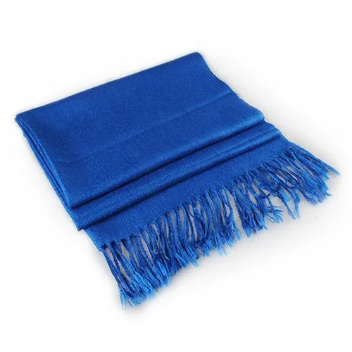 3-Piece Set: Pure Color Tassel Artificial Cashmere Shawl Soft Wrap