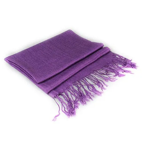 3-Piece Set: Pure Color Tassel Artificial Cashmere Shawl Soft Wrap
