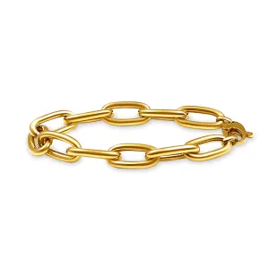 9ct Bonded Gold Open Oval Bracelet