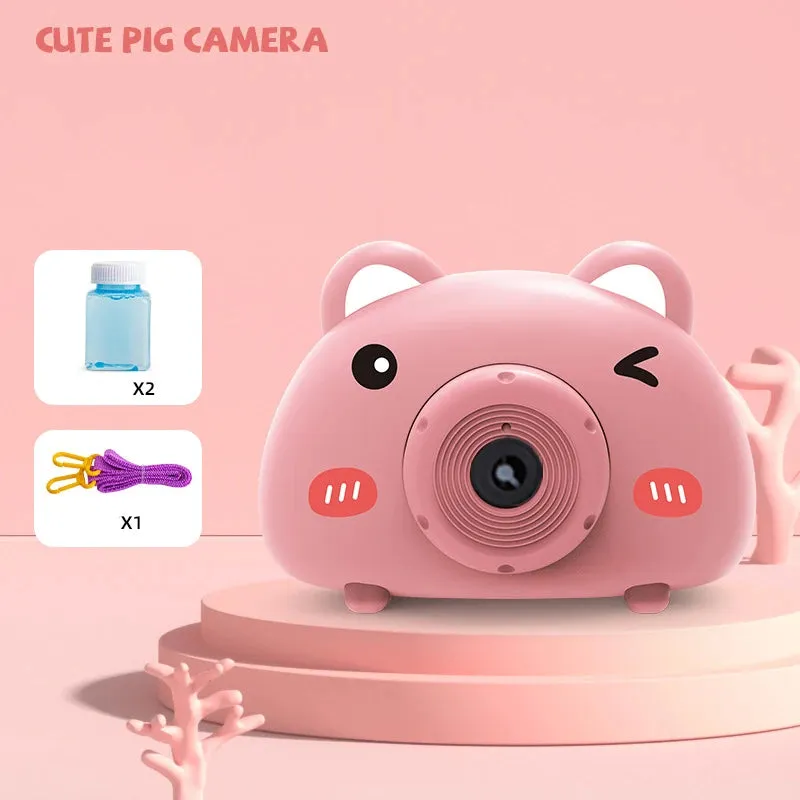 Adorable Piggy Bubble Machine