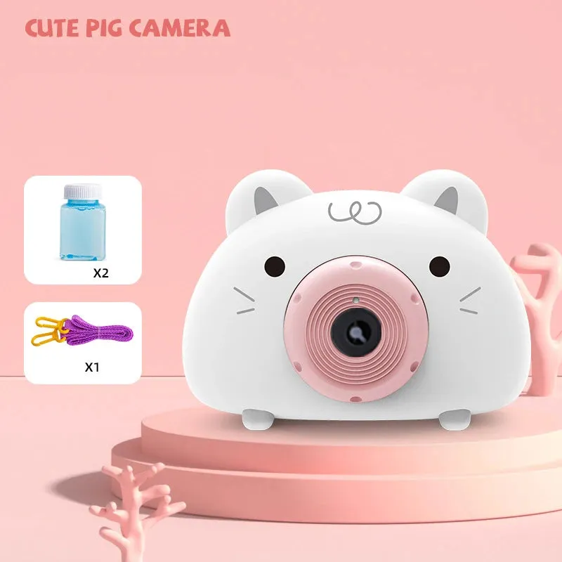 Adorable Piggy Bubble Machine