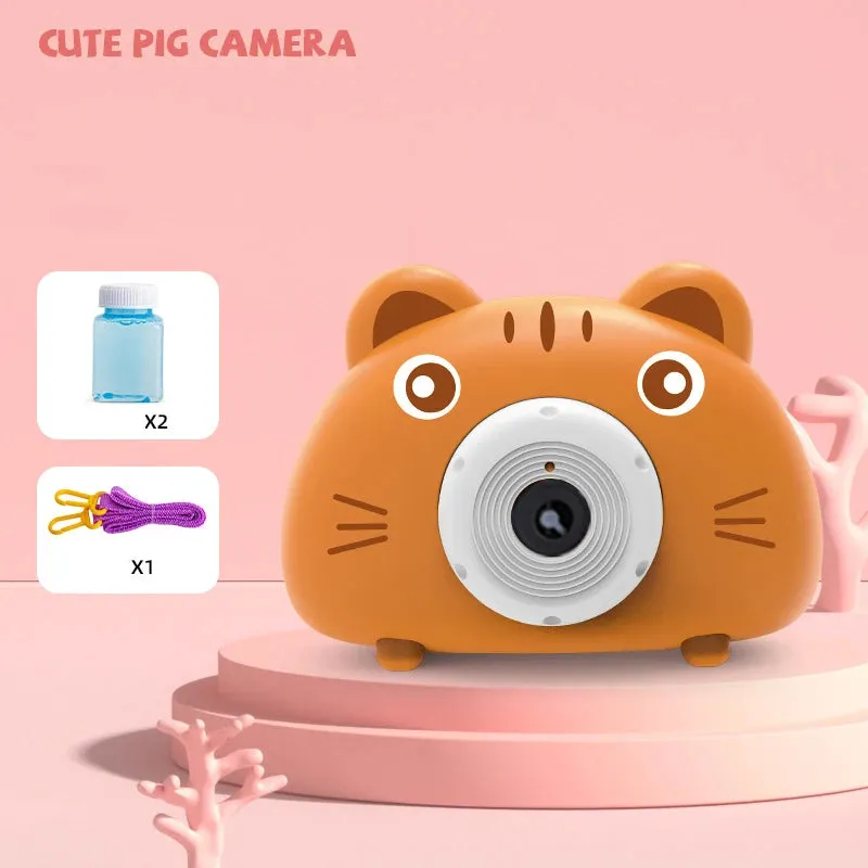 Adorable Piggy Bubble Machine