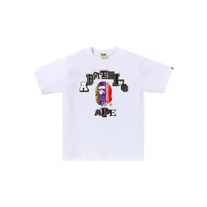 BAPE Fans Scarf College Tee 'White' (2024)