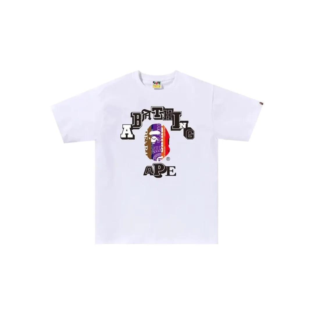 BAPE Fans Scarf College Tee 'White' (2024)