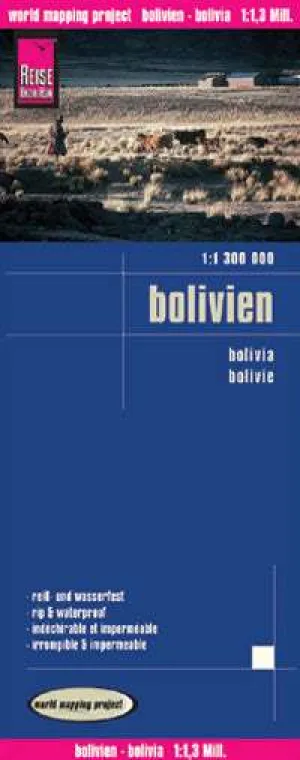 Bolivia Folded Travel Map (6th Edition) by Reise Know-How (2014)