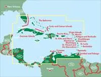 Caribbean Cruises Road Map by Freytag & Berndt (2011)