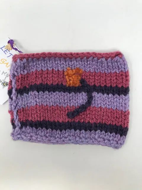 Child's Acrylic Lavendar, Rose and Purple Neck Gaitor