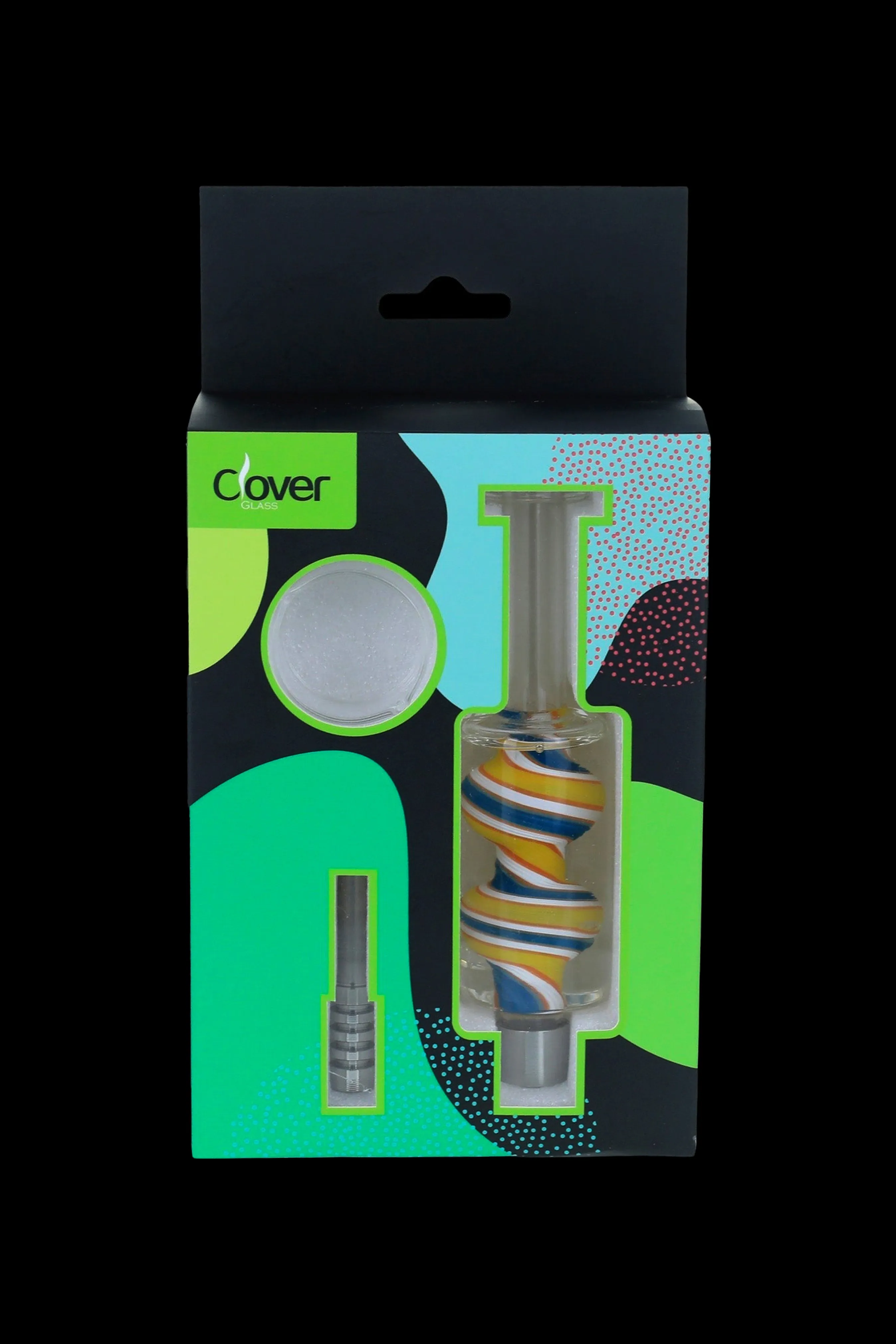 Clover Glass Twisted Nectar Straw Set
