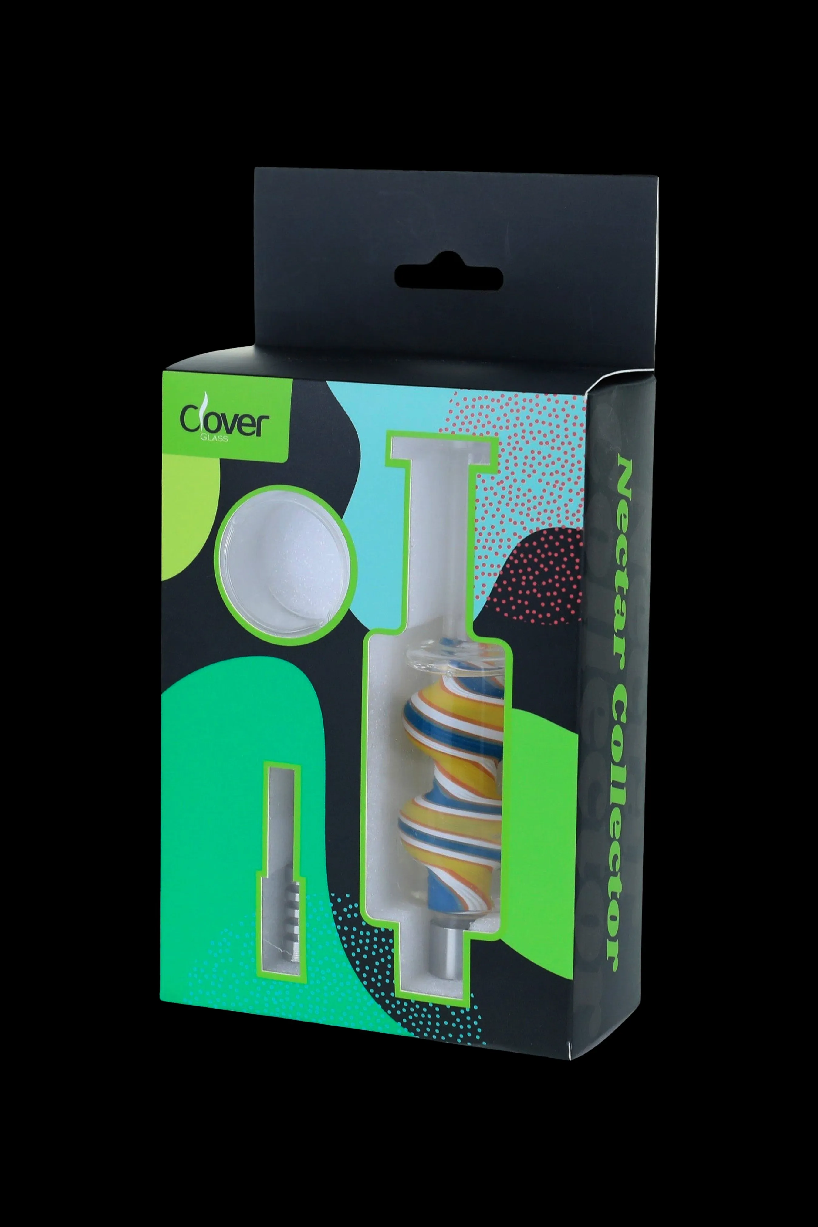 Clover Glass Twisted Nectar Straw Set