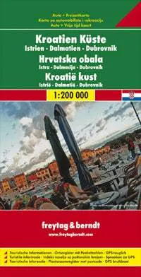Croatia Coast Road Map by Freytag & Berndt (2012)