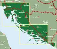 Croatia Coast Road Map by Freytag & Berndt (2012)