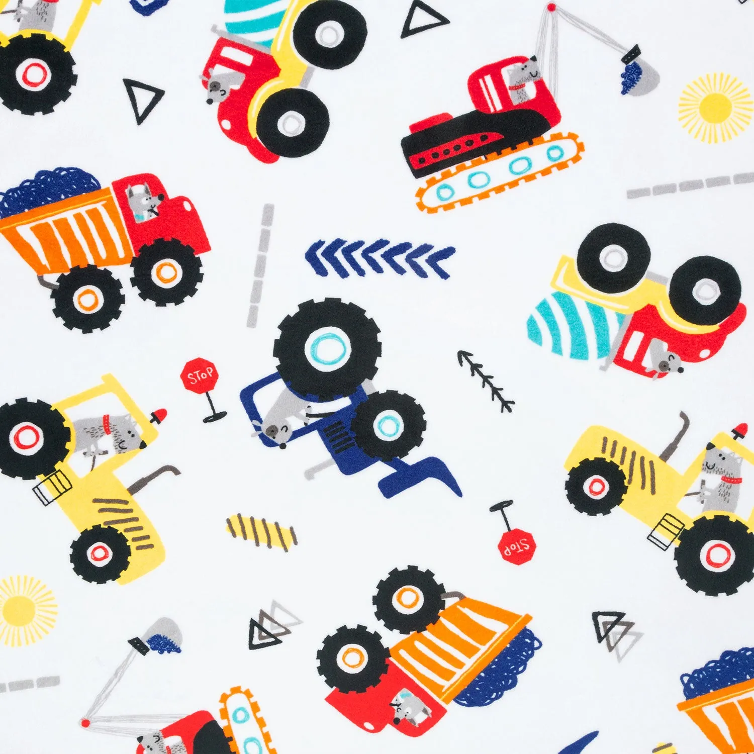 Cuddle® Prints - Hardhat Royal Digitally Printed Yardage