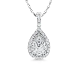 Diamond 1 Ct.Tw. Fashion Pendant in 14K White Gold