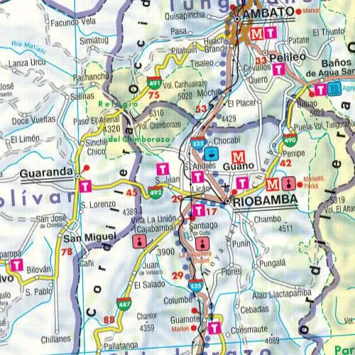 Ecuador Road Map by Freytag & Berndt (2012)