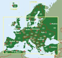 Europe Political Road Map by Freytag & Berndt (2010)
