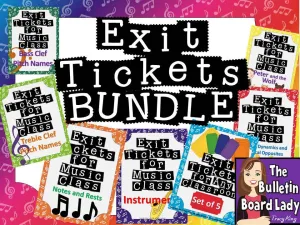 Exit Tickets for Music Class BUNDLED MEGA Pack