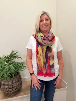 Faith Abstract Scarf Multicolour