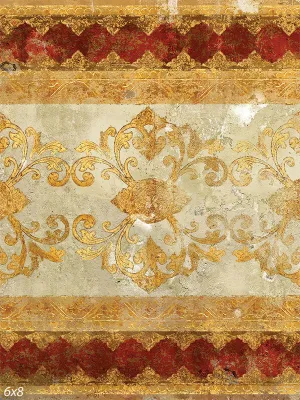 Florentine Medallion Red Backdrop