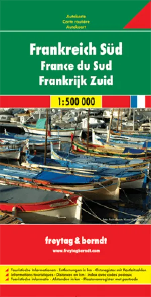 France South Road Map by Freytag & Berndt (2008)