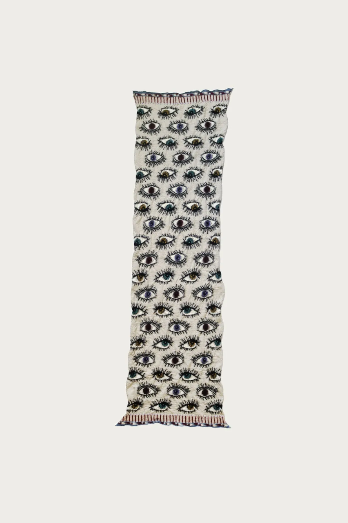 Fulling Wool HAPPY Scarf SPEAKEASY(Colorful) - Natural