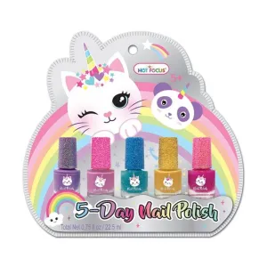 Hot Focus Caticorn 5-Day Nail Polish Cosmetic Set