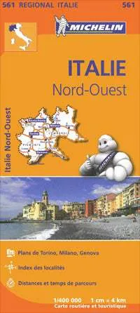 Italy Northwest Folded Travel Map (11th Edition) by Michelin (2013)