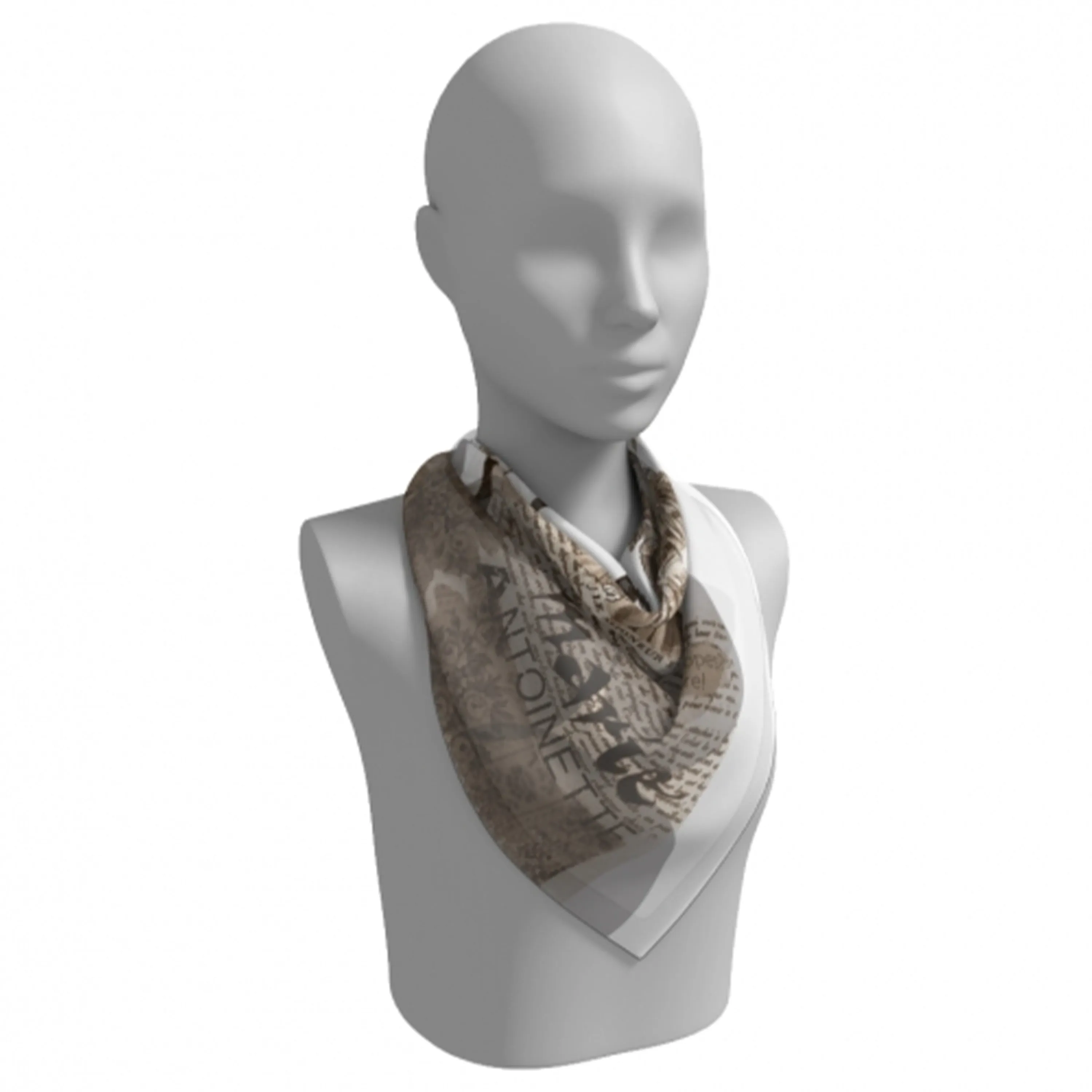Marie Antoinette Silk Square Scarf