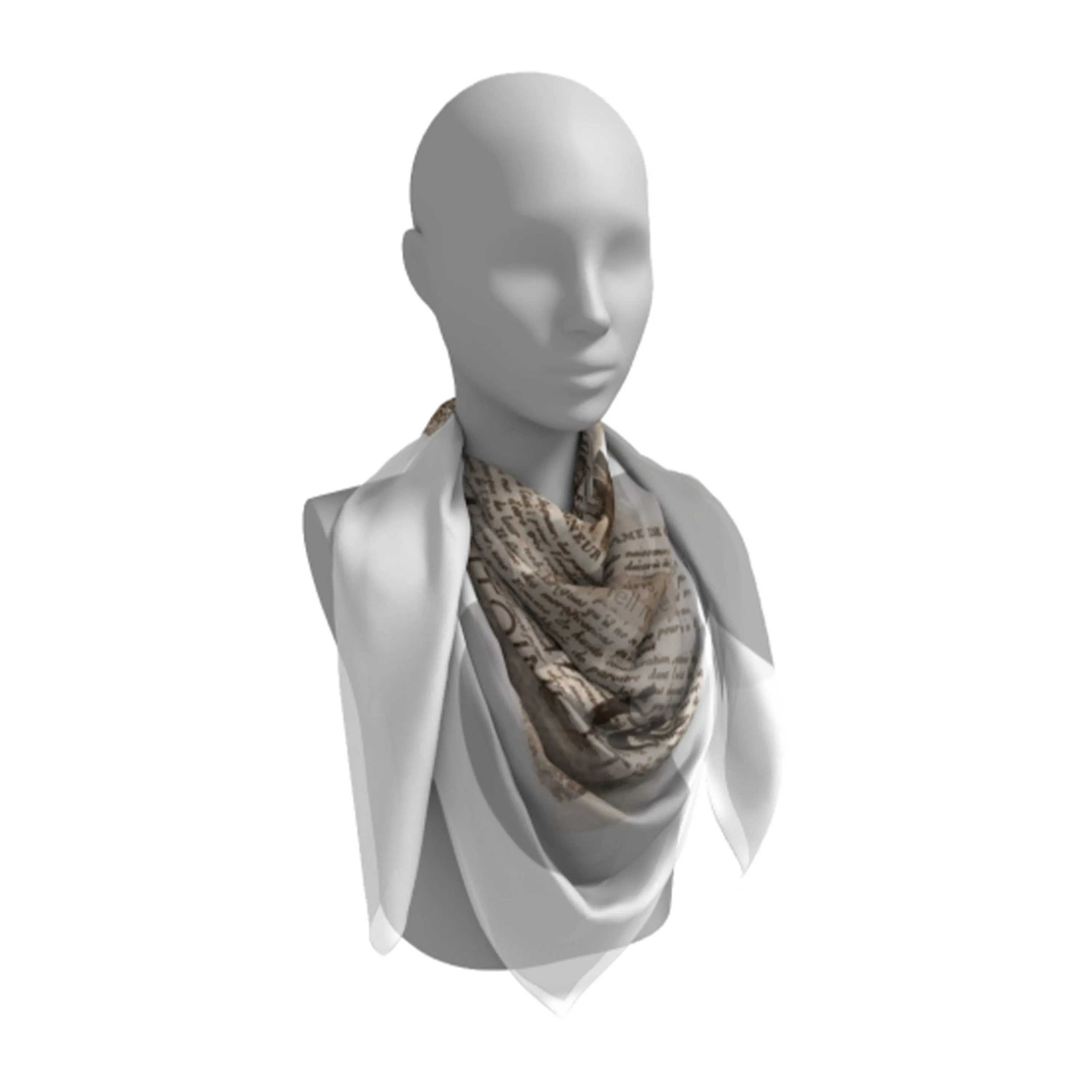 Marie Antoinette Silk Square Scarf