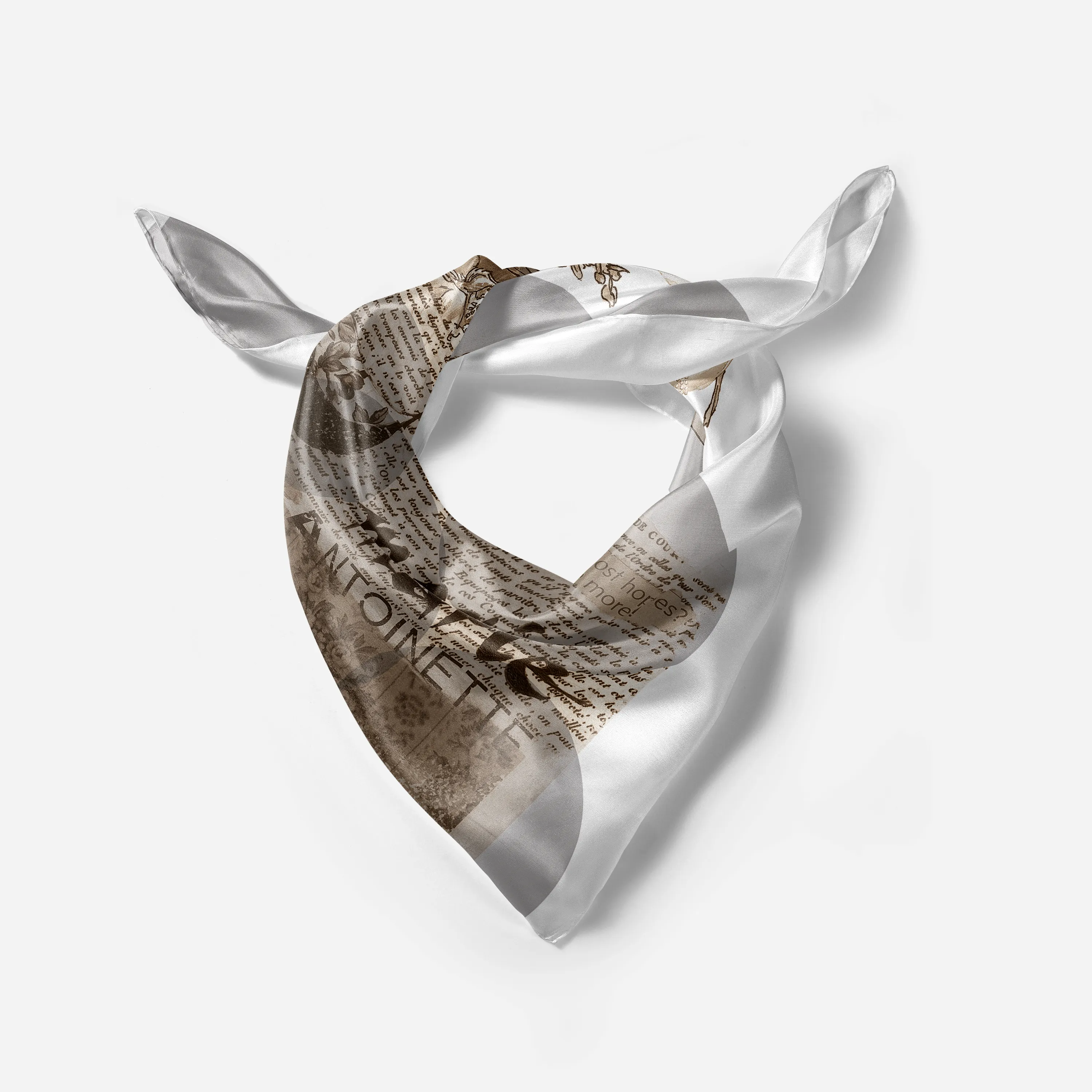 Marie Antoinette Silk Square Scarf