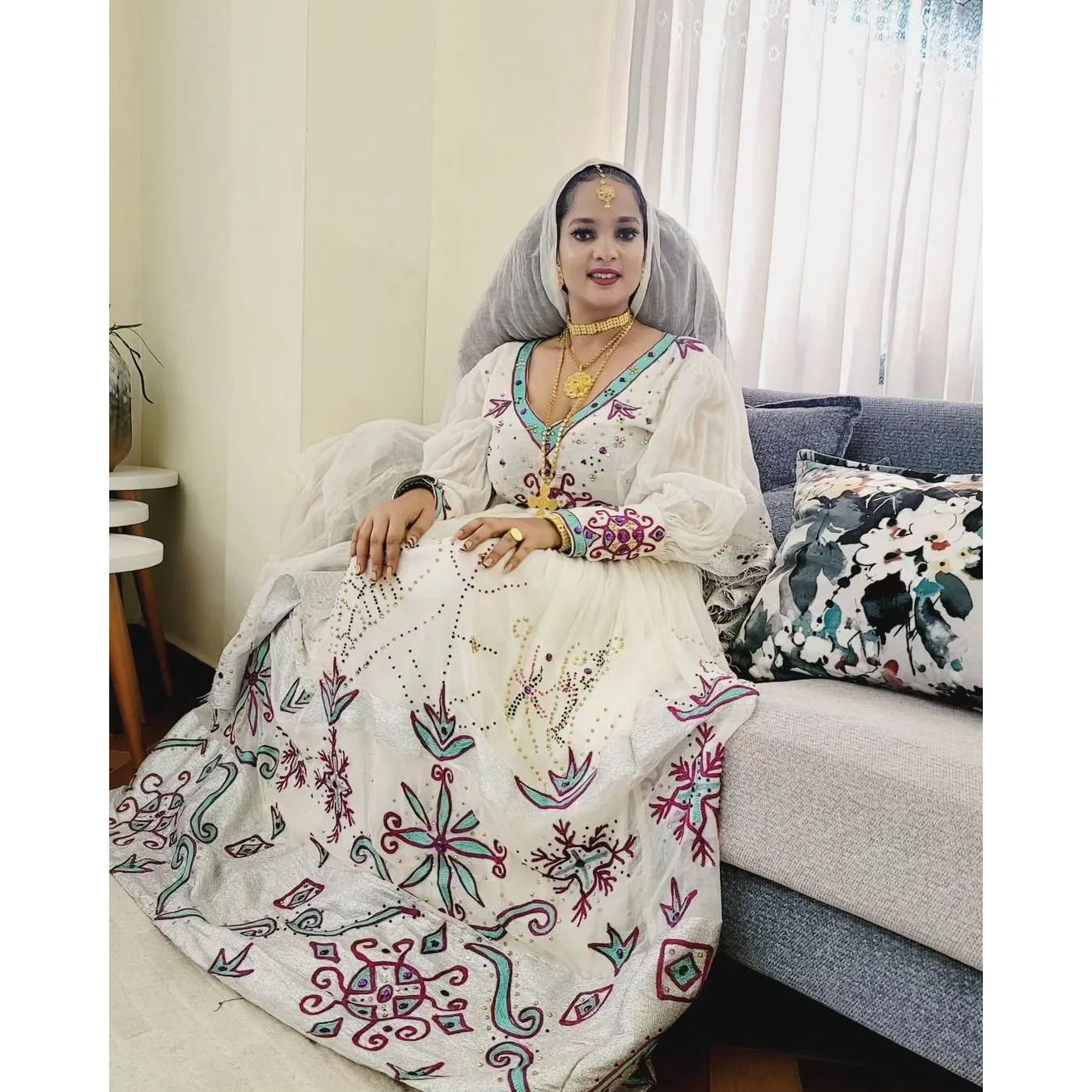 Modern Ethiopian Dress Ethiopian Traditional Dress Womens Dress Habesha Dress Modern Habesha Kemis Eritrean Dress