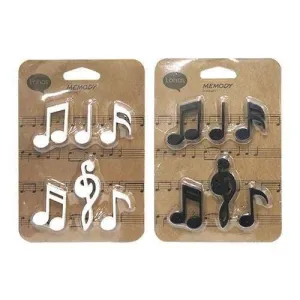 Music Notes Fridge or Whiteboard Magnets (Set of 6)