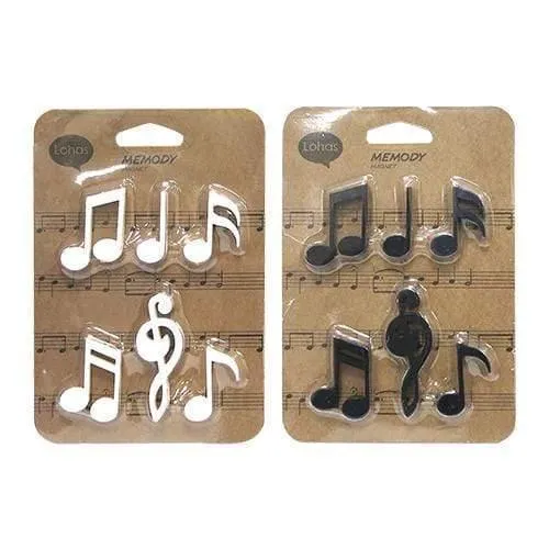 Music Notes Fridge or Whiteboard Magnets (Set of 6)