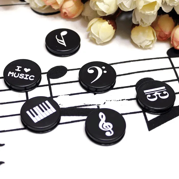 Music Themed Fridge or Whiteboard Magnets (Set of 6)