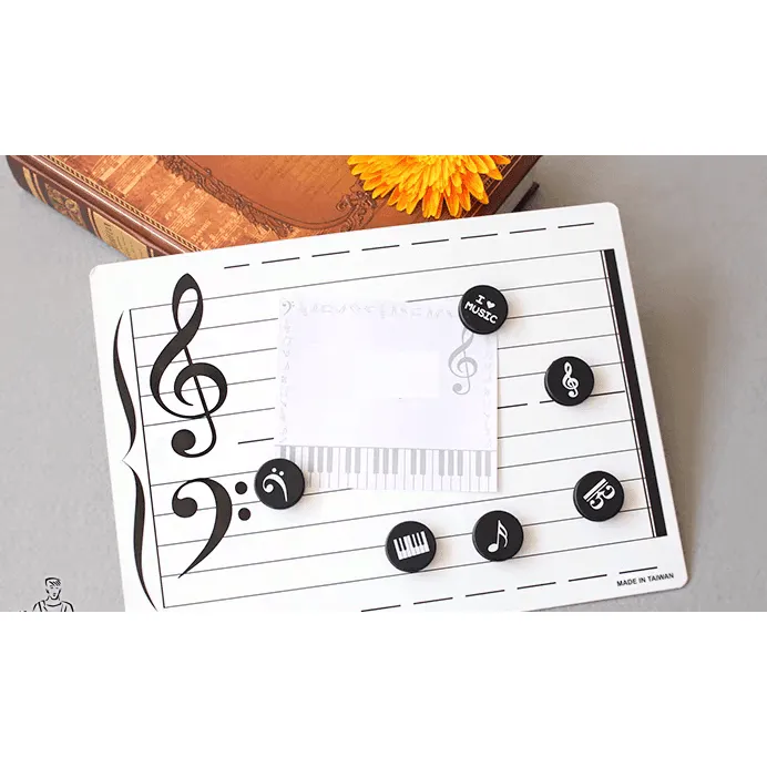 Music Themed Fridge or Whiteboard Magnets (Set of 6)