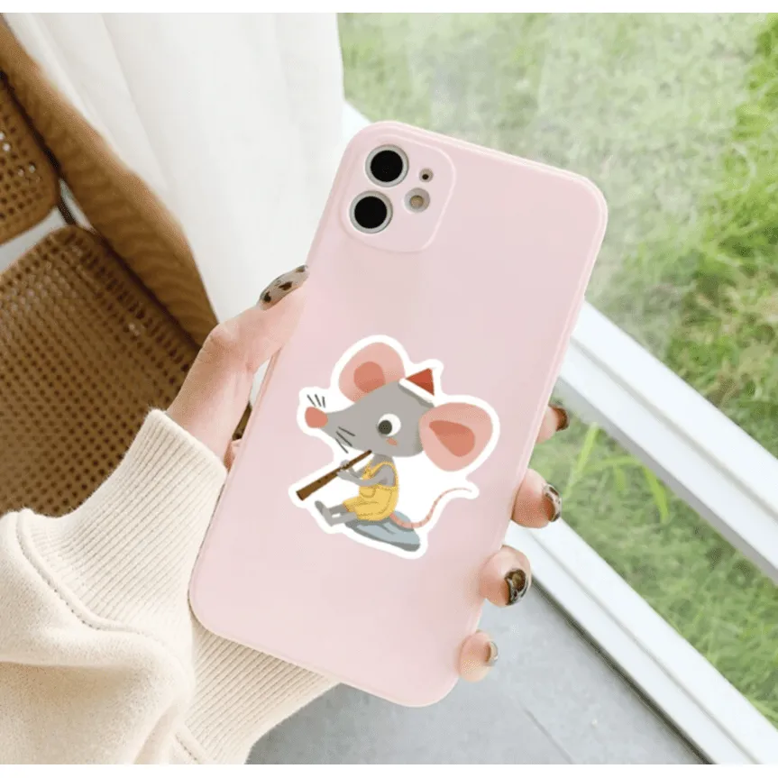 Music Themed Individual Stickers - Cute Animal Music Pack of 50