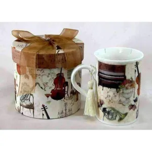 Music Themed Mug with Gift Box