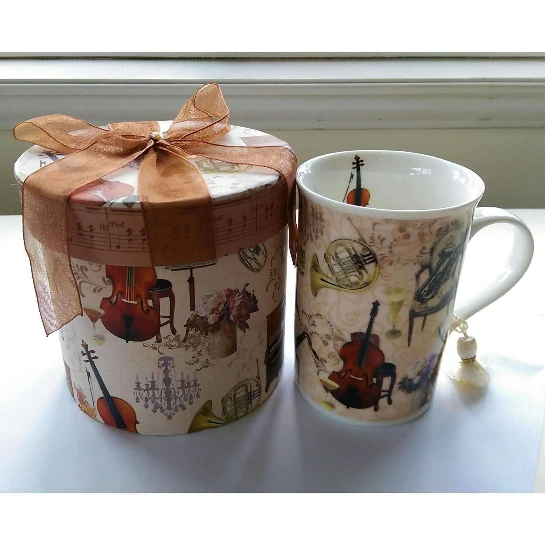 Music Themed Mug with Gift Box