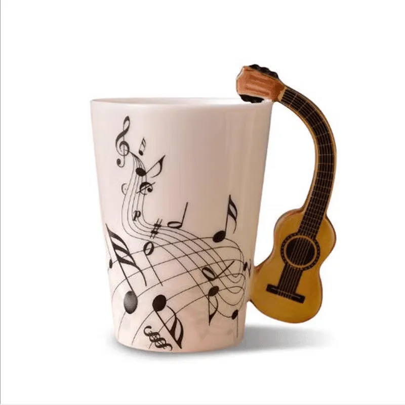 Music Themed Mug/Cup with Guitar Handle
