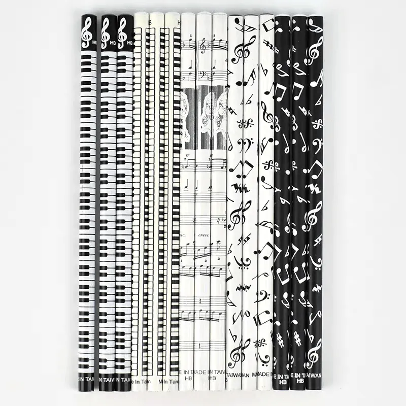 Music Themed Pencil - Assorted Designs (Single Pencil)