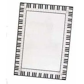 Music Themed Photo Frame - Keyboard and Music Notes