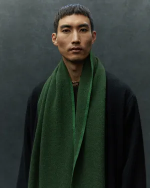 Nomad Border Skinny Scarf (Natural Yak White Base)