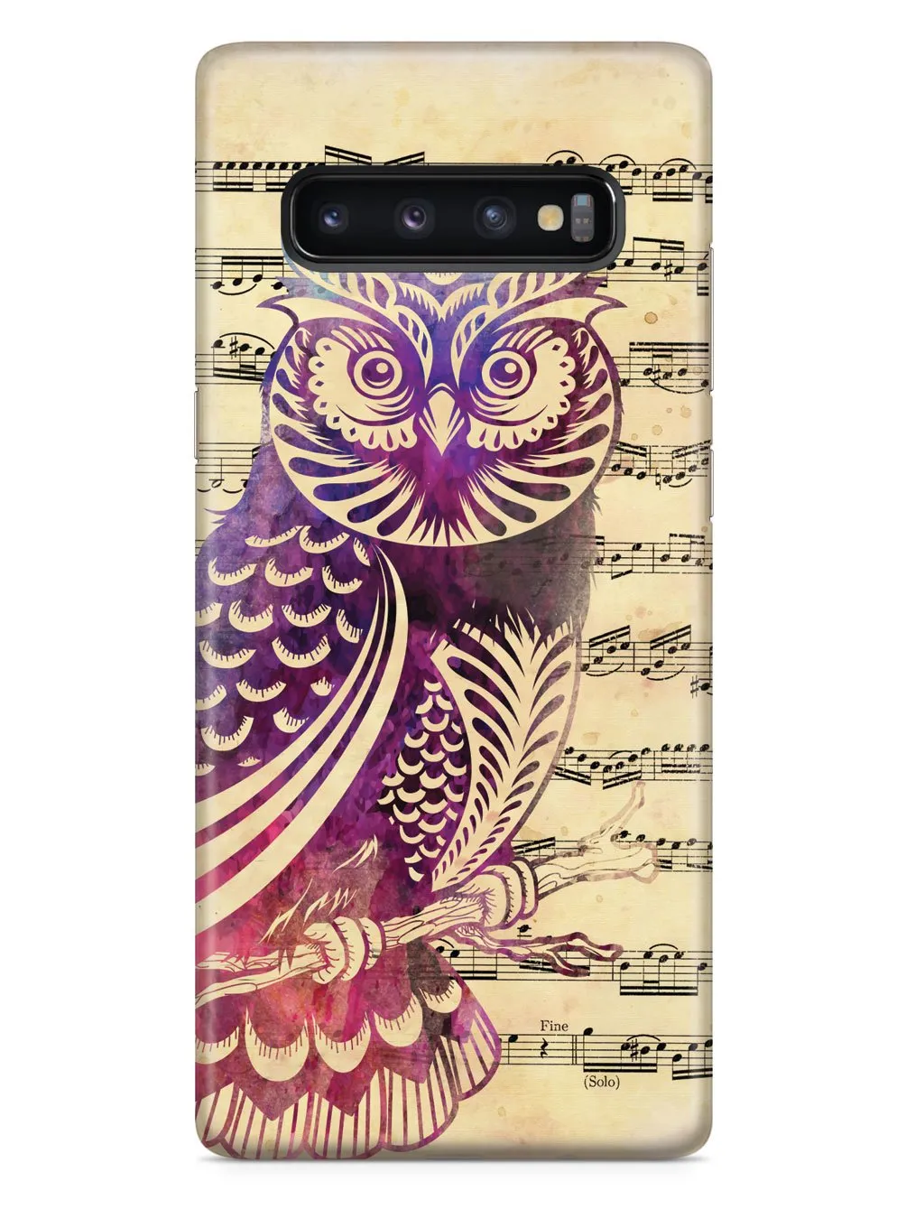 Owl and Music Notes Case