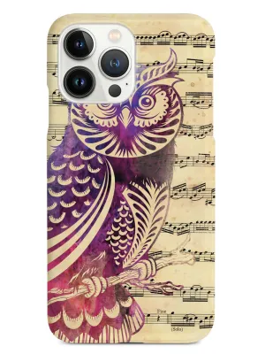 Owl and Music Notes Case