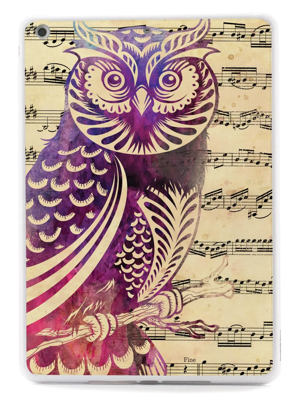 Owl and Music Notes Case